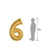 34in Gold Number Balloon (6)